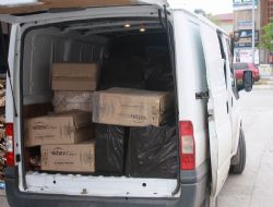 25 bin paket sigara yakalandı
